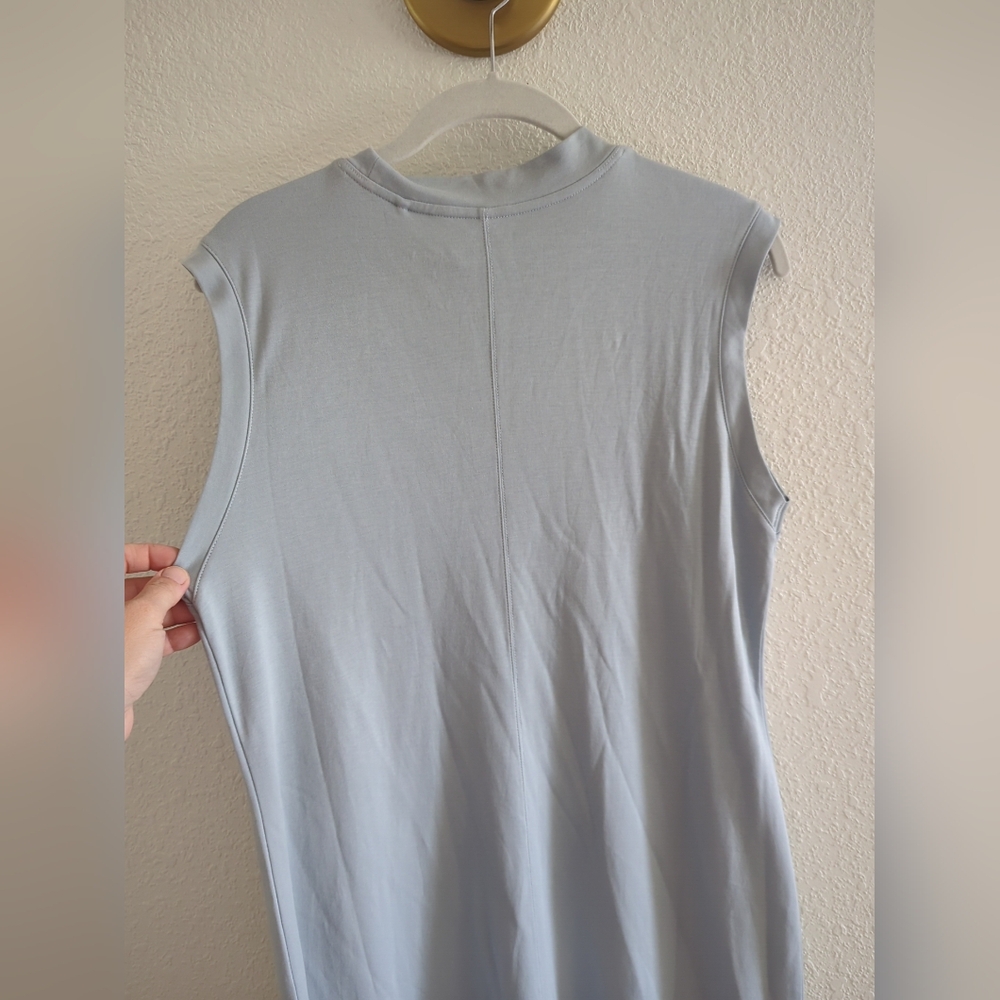 NEW MM Lafleur Light Blue The Lou Dress in Pima Cotton Size XLarge,med - Picture 3 of 11
